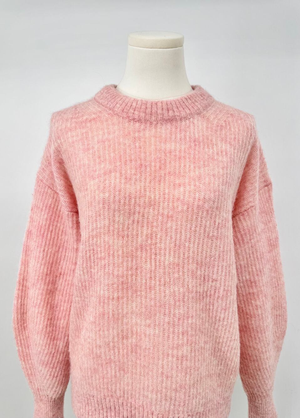 Everlane Pink The Cocoon Crew Sweater in Alpaca Wool Crewneck Oversized S